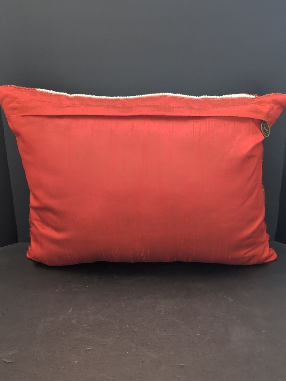 Pier 1 Imports,Red/White Beaded Pillow With Canadian Maple Leaf Design. - Picture 5 of 8